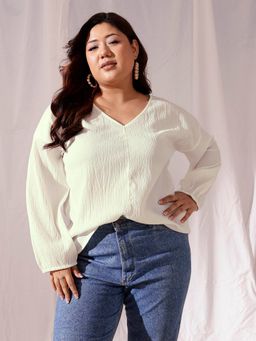 CURVY STREET - Cream Front Open Top