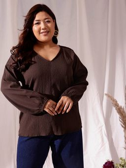 CURVY STREET - Brown Front Open Top