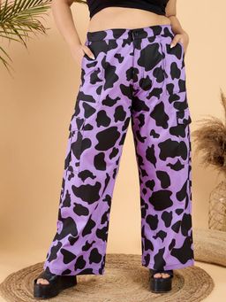 CURVY STREET - Lavender Wide Leg Trouser