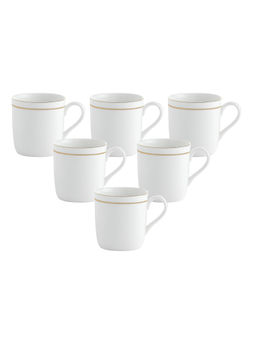 CLAY CRAFT - Fine Ceramic Coffee & Tea Mugs, 200ml, Set of 6