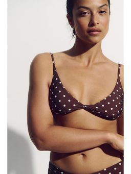 H&M - Women Brown Padded Bikini Top