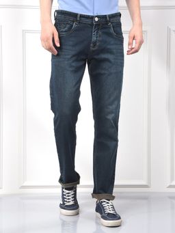 CRIMSOUNE CLUB - Men's Blue Straight Jeans
