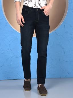 CRIMSOUNE CLUB - Men's Navy Blue Jeans