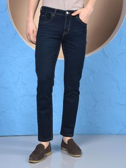 CRIMSOUNE CLUB - Men's Blue Straight Jeans
