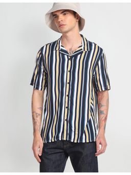 Flying Machine - Collar Neck Vertical Stripes Shirt