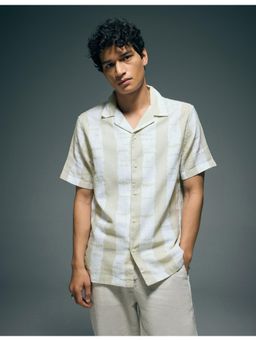 Flying Machine - White Pure Cotton Original Cuban Shirt