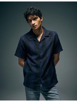 Flying Machine - Black Pure Cotton Original Cuban Shirt