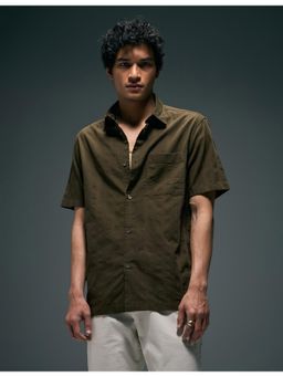 Flying Machine - Brown Regular Fit Pure Cotton Shirt