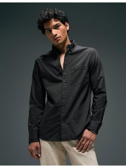 Flying Machine - Black Slim Fit Oxford Essential Shirt