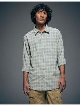 Flying Machine - Blue Plaid Checks Slim Fit Shirt