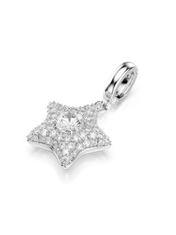 SWAROVSKI - Sublima Charm, Round Cut, Star, White, Rhodium Plated