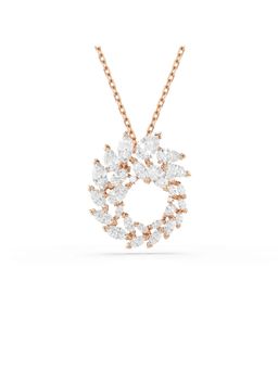 SWAROVSKI - Mesmera Necklace, Marquise Cut, White, 18K Rose Gold Finish