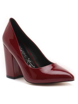 London Rag - Solid Burgundy Heels
