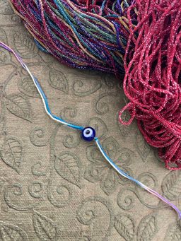 Digital Dress Room - Fancy Evil Eye Rakhi Designs Nazariya Blue Evil Eye Turkish Charm Ed Mauli