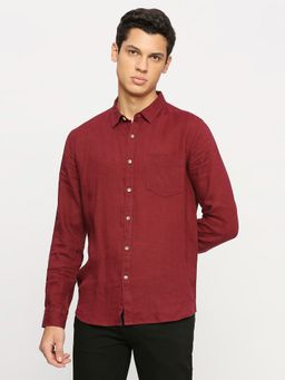 Pepe Jeans - Red Patch Pocket Full Sleeves Shirt