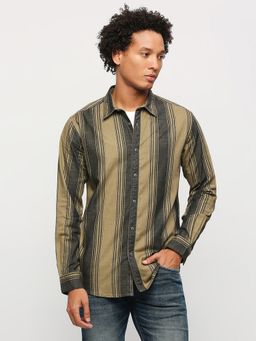 Pepe Jeans - Green Stripes Long Sleeve Shirt
