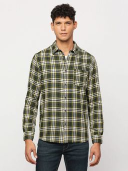 Pepe Jeans - Green Checks Long Sleeve Shirt