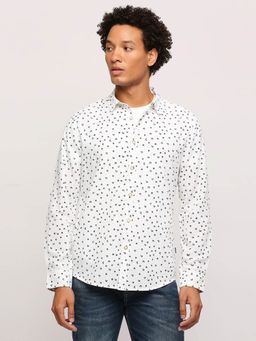 Pepe Jeans - White All Over Printed Long Sleeve Shirt