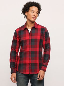 Pepe Jeans - Red Checks Long Sleeve Shirt