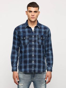 Pepe Jeans - Indigo Checks Long Sleeve Shirt
