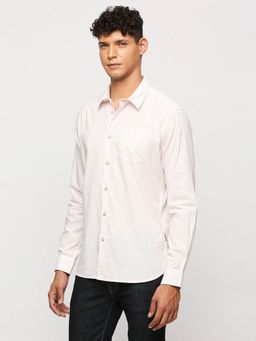 Pepe Jeans - White Printed Full Sleeves Shirt