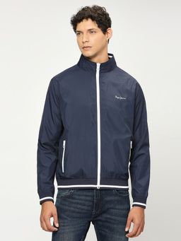 Pepe Jeans - Navy Blue Lightweight Full Sleeves Jacket