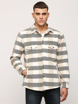 Pepe Jeans - White Checks Long Sleeve Jacket