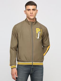 Pepe Jeans - Green Printed Jackpot Fit Jacket