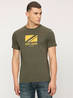 Pepe Jeans - Olive Round Neck Short Sleeves T-Shirt
