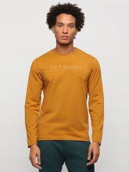 Pepe Jeans - Yellow Round Full Sleeves T-Shirt
