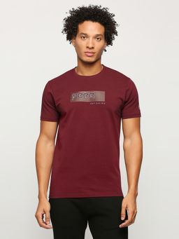 Pepe Jeans - Burgundy Print Short Sleeves T-Shirt