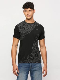 Pepe Jeans - Black Printed Short Sleeve T-Shirt