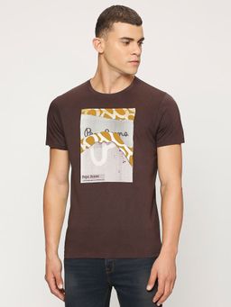 Pepe Jeans - Brown Round Neck Short Sleeves T-Shirt