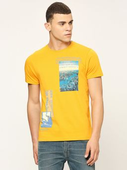 Pepe Jeans - Yellow Graphic Print Short Sleeves T-Shirt