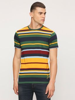 Pepe Jeans - Multi-Color Striped Short Sleeves T-Shirt