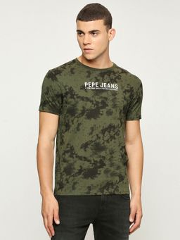 Pepe Jeans - Olive Tie-Dye Short Sleeves T-Shirt