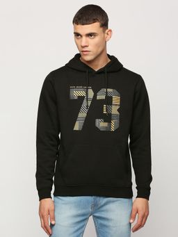Pepe Jeans - Black Graphic Print Full Sleeves Sweatshirt