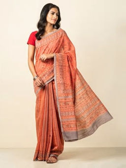 Fabindia - Cotton Silk Printed Sari