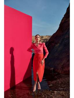 PUNEET KAPOOR LABEL - Pink Cailo Shirt