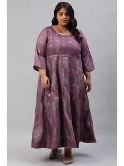 W - Purple Geometric Dress