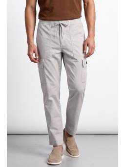 Allen Solly - Mens Cotton Blend Grey Cargo Pant