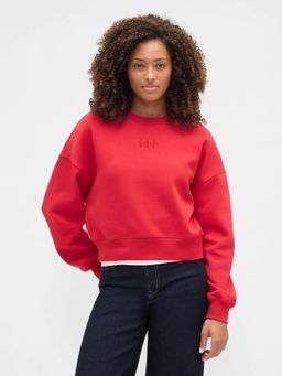 GAP - Women Red Polyester Blend Solid Sweatshirt