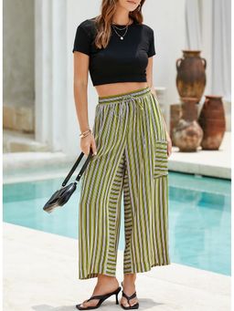 Outzidr - Olive Stripes Pants