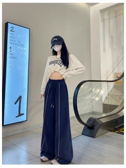 Outzidr - Blue High Waist Pant