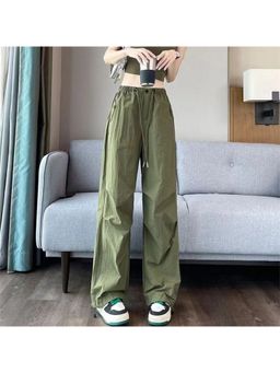 Outzidr - Drawstring Olive Pant