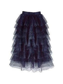 dash and dot - Black Frill Skirt
