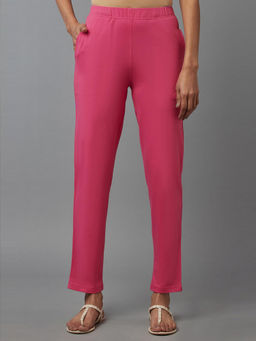 Elleven - Eleven Pink Cotton Lycra Jersey Pants