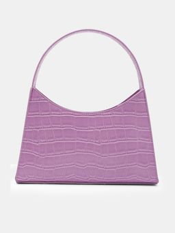 VERO MODA - Purple Faux Leather Baguette Handbag