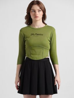 ONLY - Green Fitted Corset Top