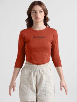 ONLY - Brown Fitted Corset Top